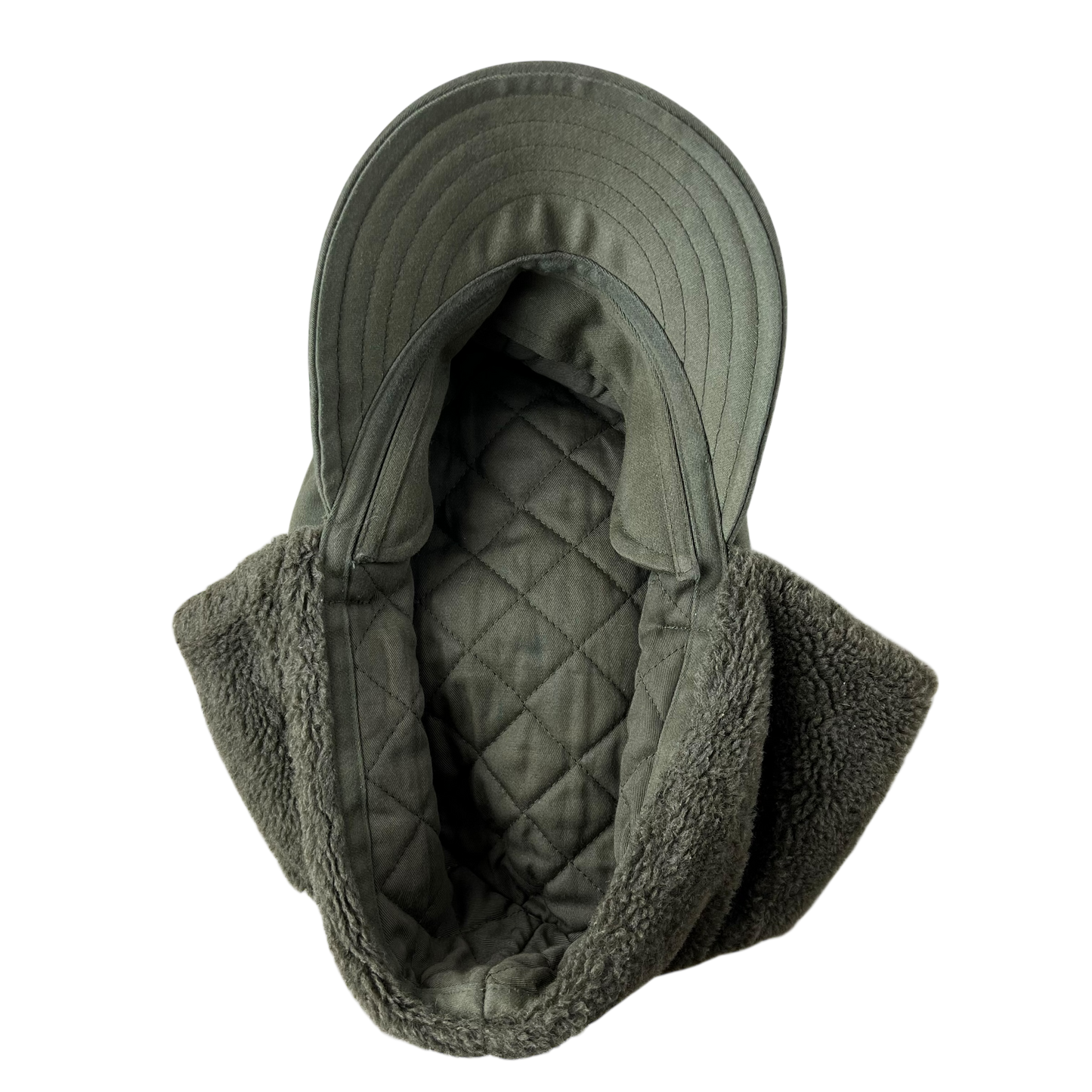 Austrian Army Olive Drab Cold Weather Trapper Cap - Medium / Large