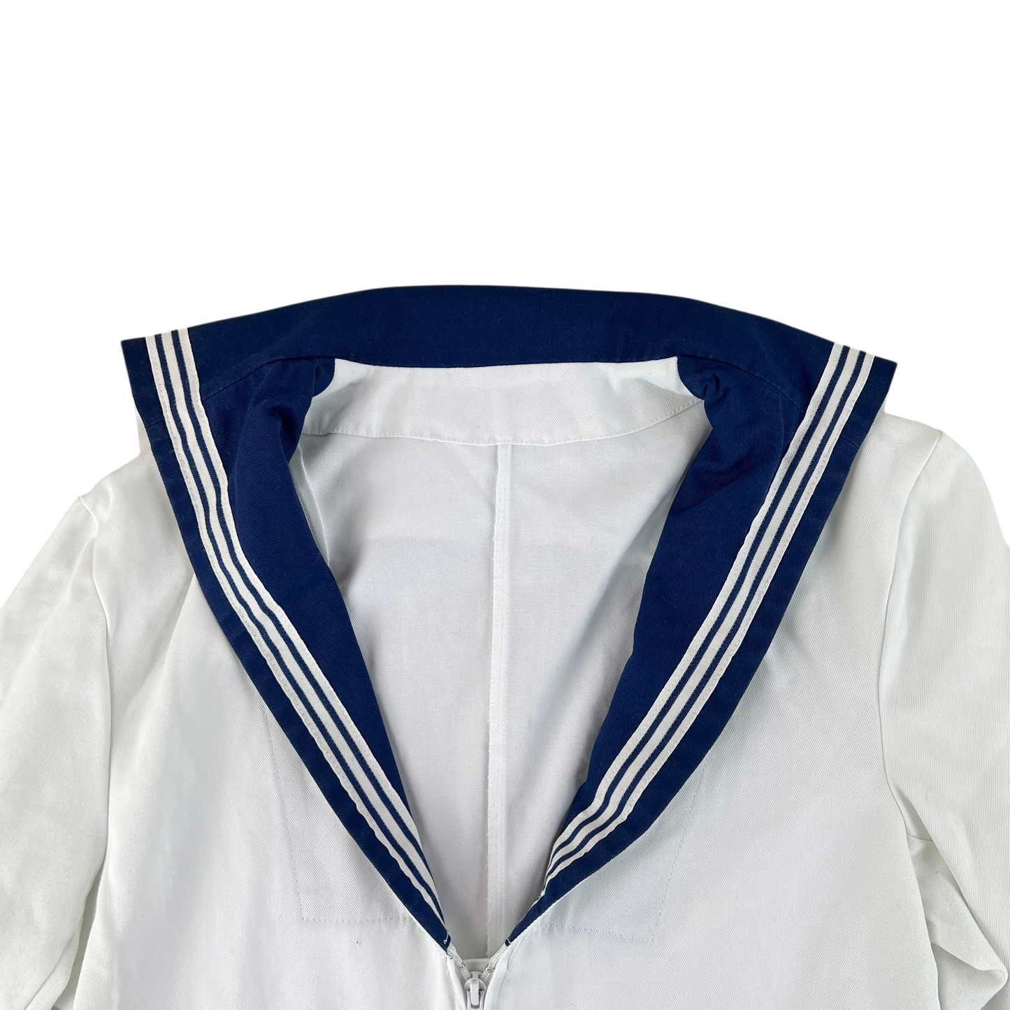 British Royal Navy Class II White Jumper Sailor's Top - Medium 170/96