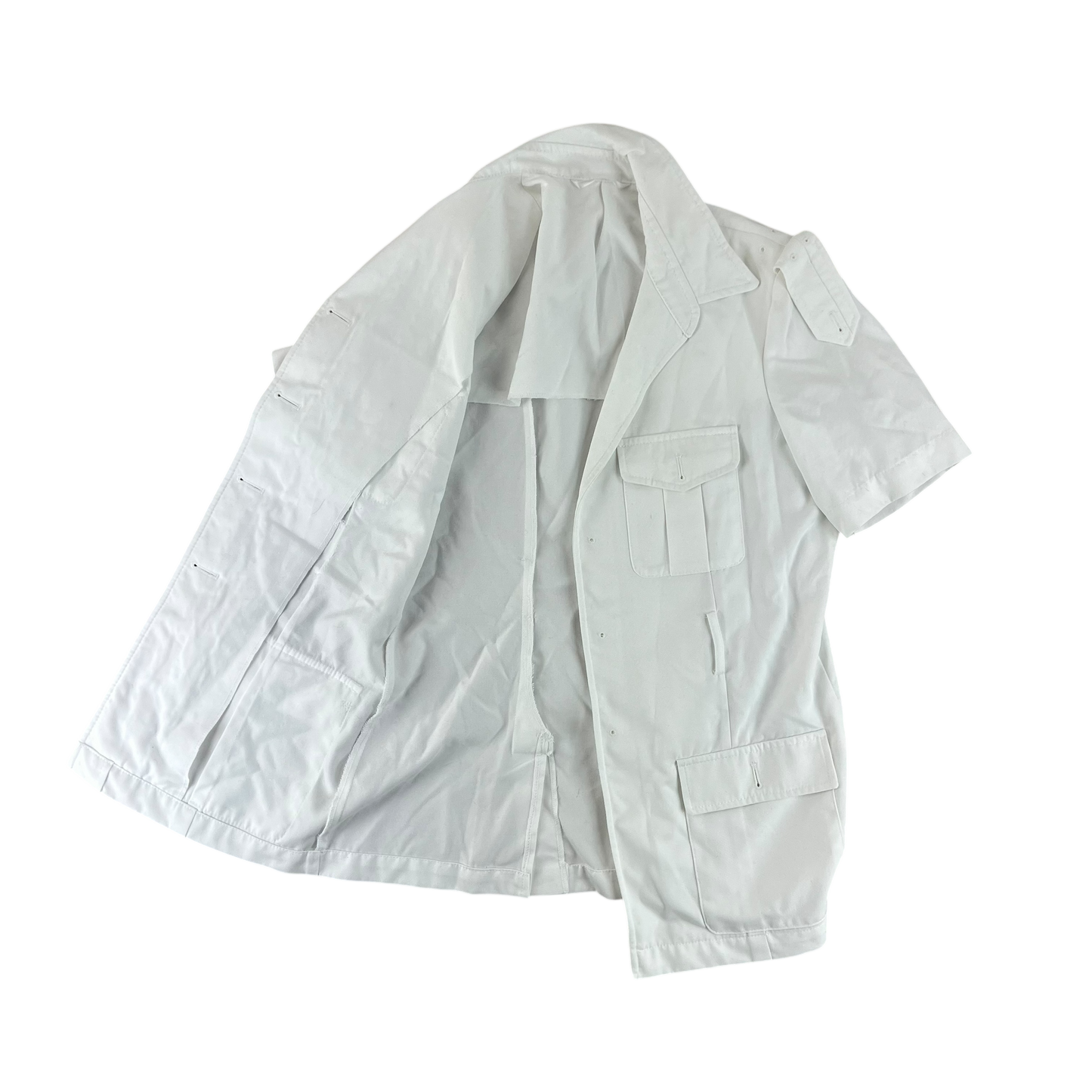 British Royal Navy Women's Tropical No. 1BW Bush Jacket w/ Belt - Medium 92L