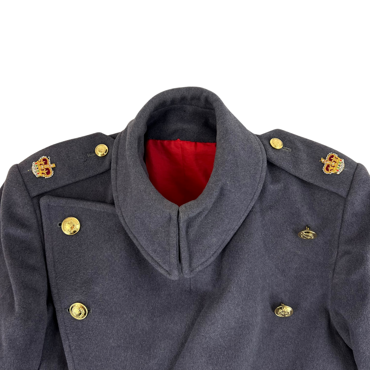 British Army Officer's Double Breasted Wool Greatcoat - Welsh Guards - Medium