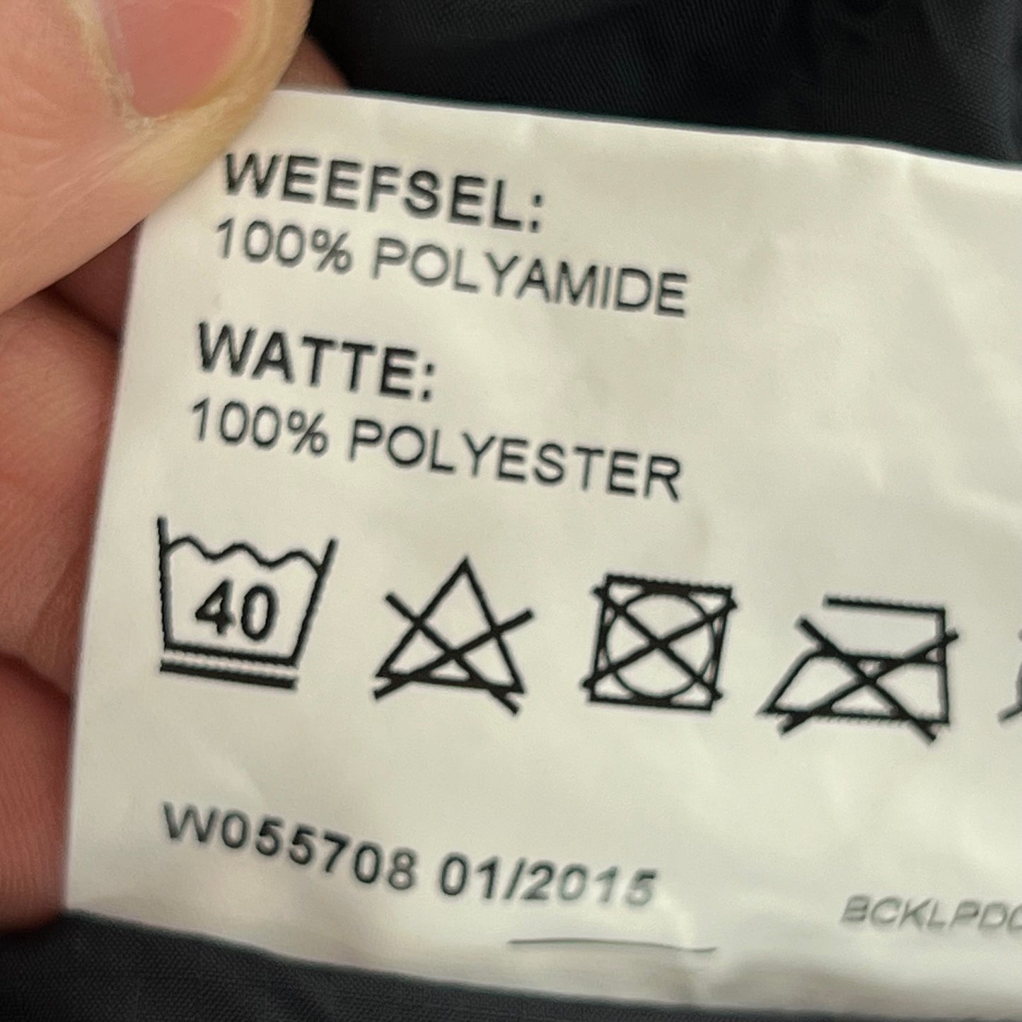 Dutch Army MoD Black Cold Weather Jacket / Jacket Liner - Medium