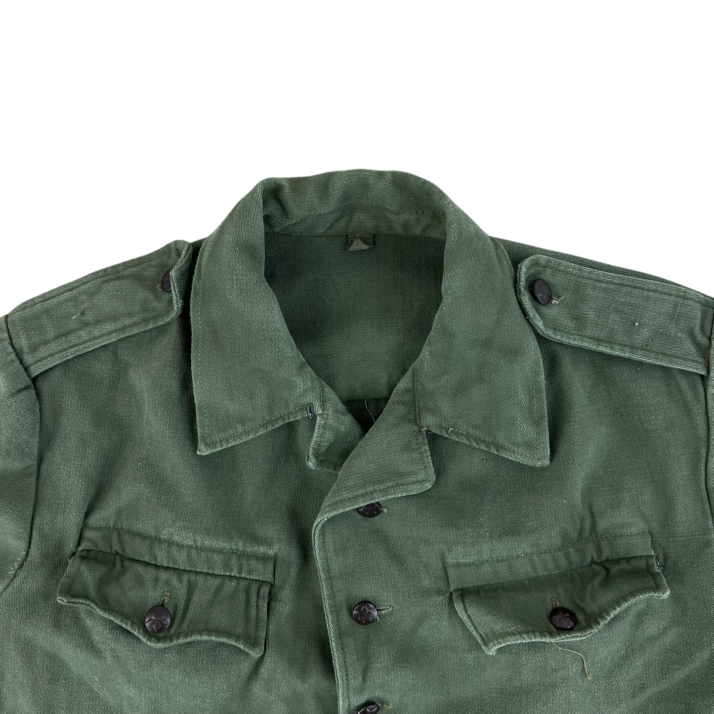 Bulgarian People's Army Olive Green Cossack Shirt - Large
