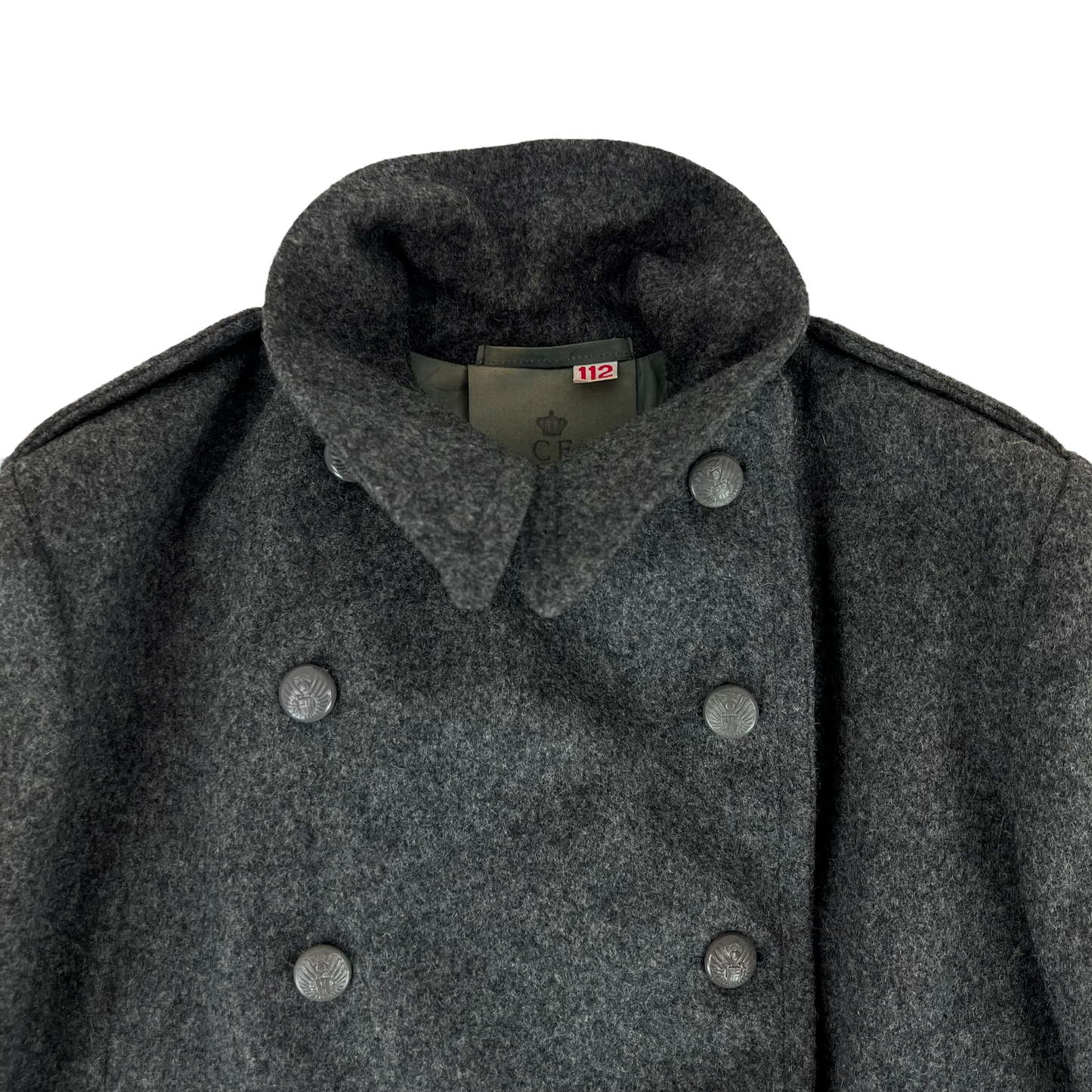 Danish Civil Defence 1950's Greatcoat - Large 112cm