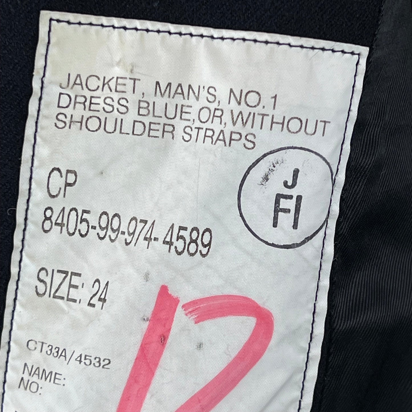British Army No. 1 Dress Jacket - Royal Artillery Regiment - Medium