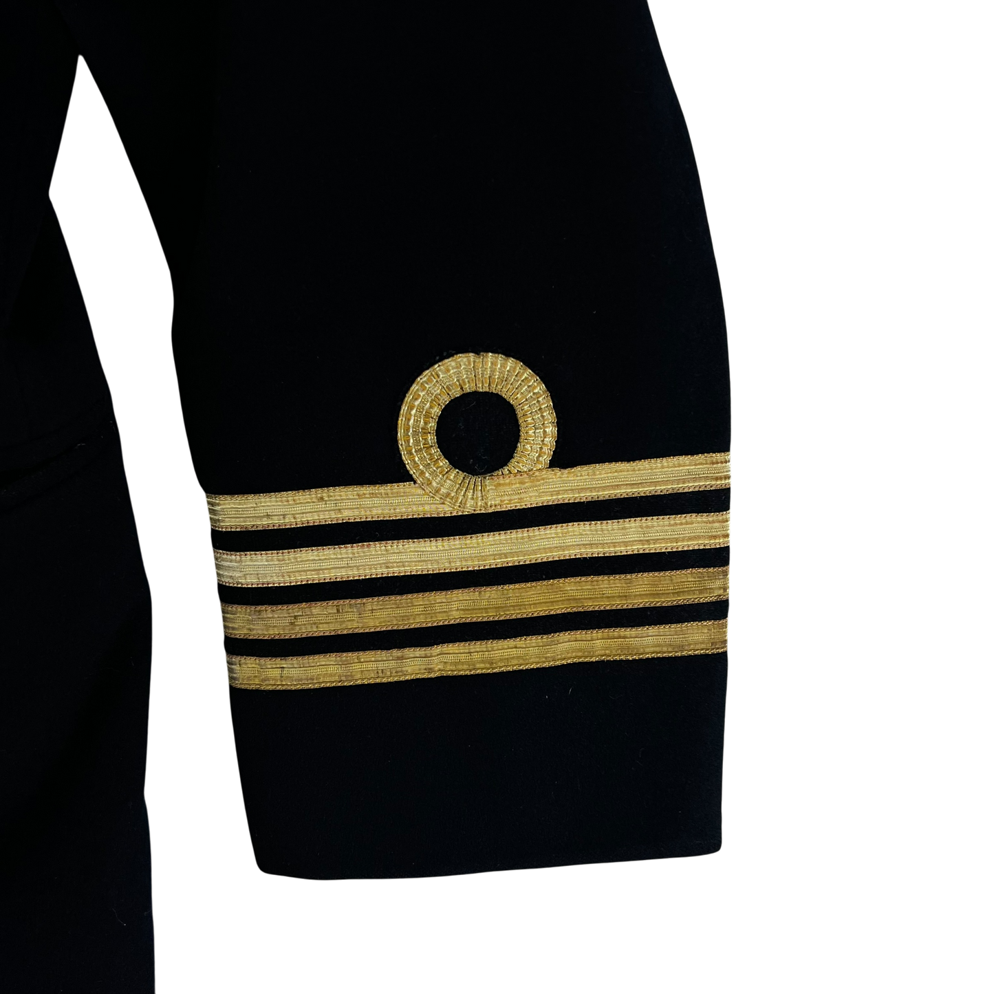 British Merchant Navy / RNR 40s Black Dress Blazer Jacket - Large