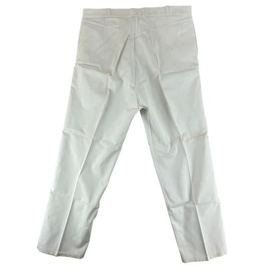 British Merchant Navy 50s Tropical White Trousers - W40 L32.5