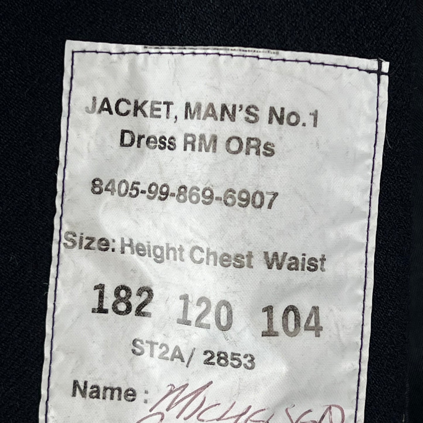 British Royal Marines No. 1 Dress Jacket - X Large 182/120