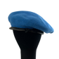 British Army Beret UN Blue w/ Badge - Medium 58cm