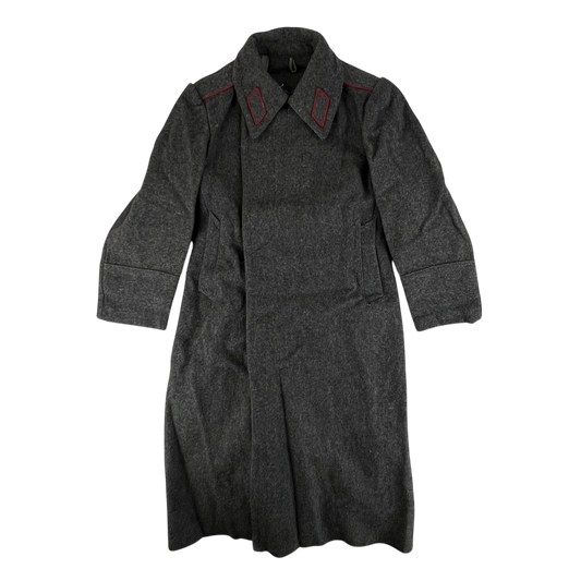 Bulgarian People's Army 50s Grey Wool Greatcoat - Medium