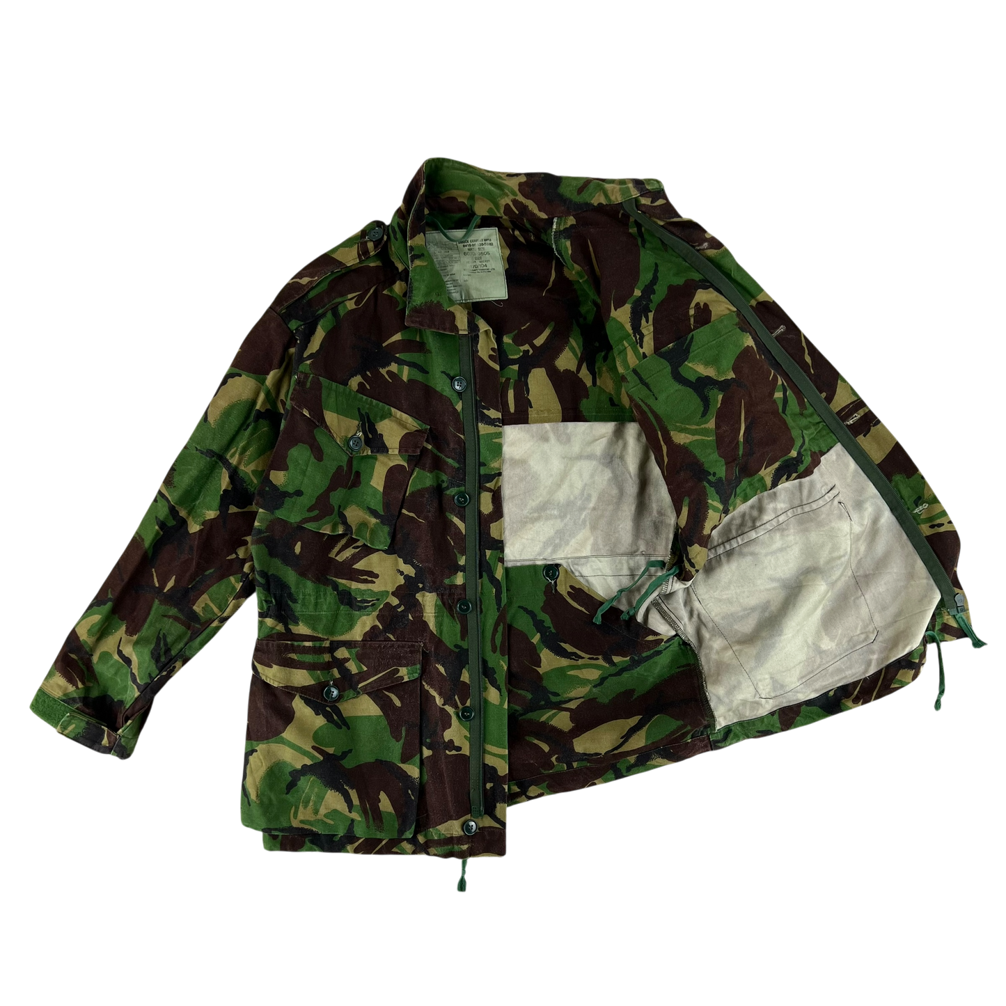 British Army 85 Pattern Woodland DPM Camo Combat Smock - Large 170/104