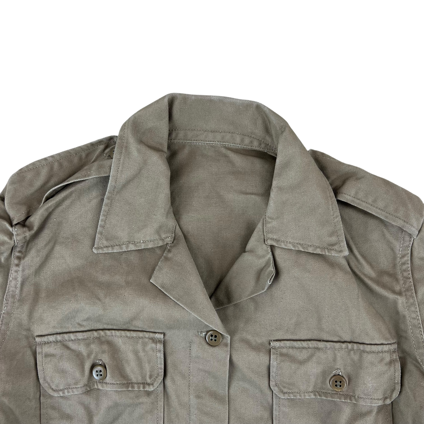 Greek Army M65 Khaki Shirt Short Sleeve - X Small