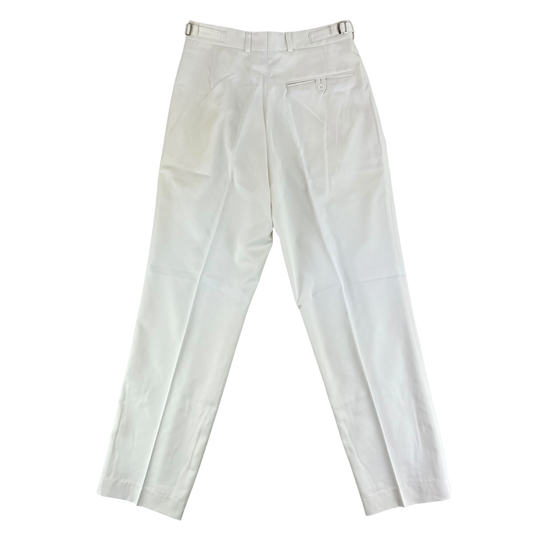 British Royal Navy Officers & Class I White Dress Trousers - All Sizes