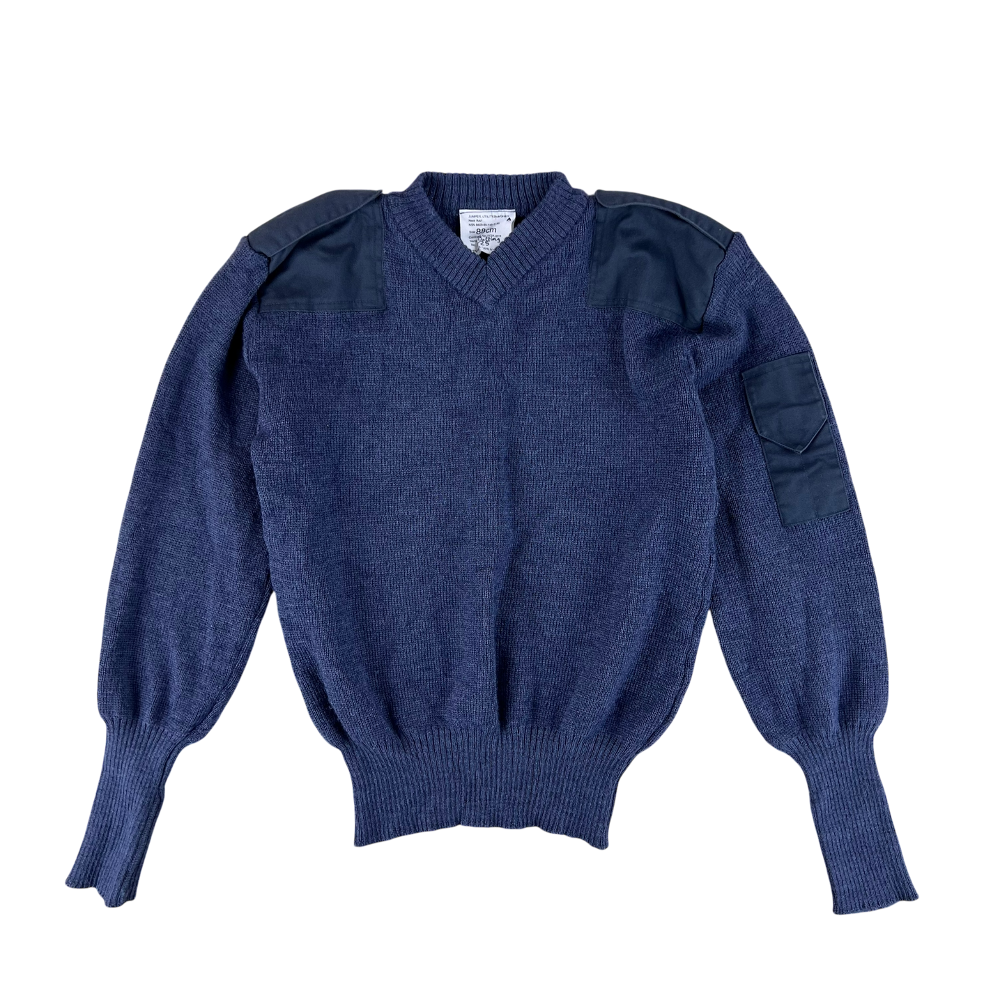British RAF Wool V Neck Pullover Jersey Jumper - Small 88cm