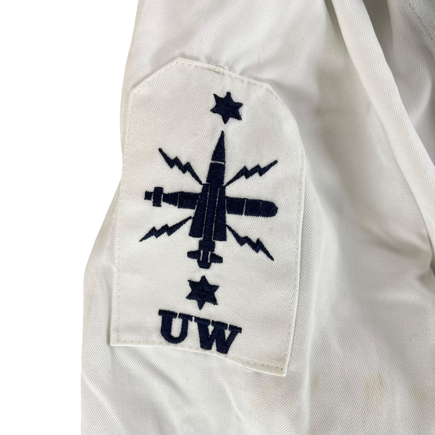 British Royal Navy Class II White Jumper Sailor's Top - X Large 182/116
