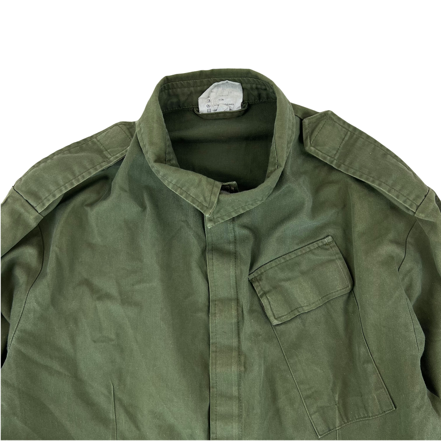 British Army Cotton Work Coveralls Olive Green w/ Patch - Medium 180/100