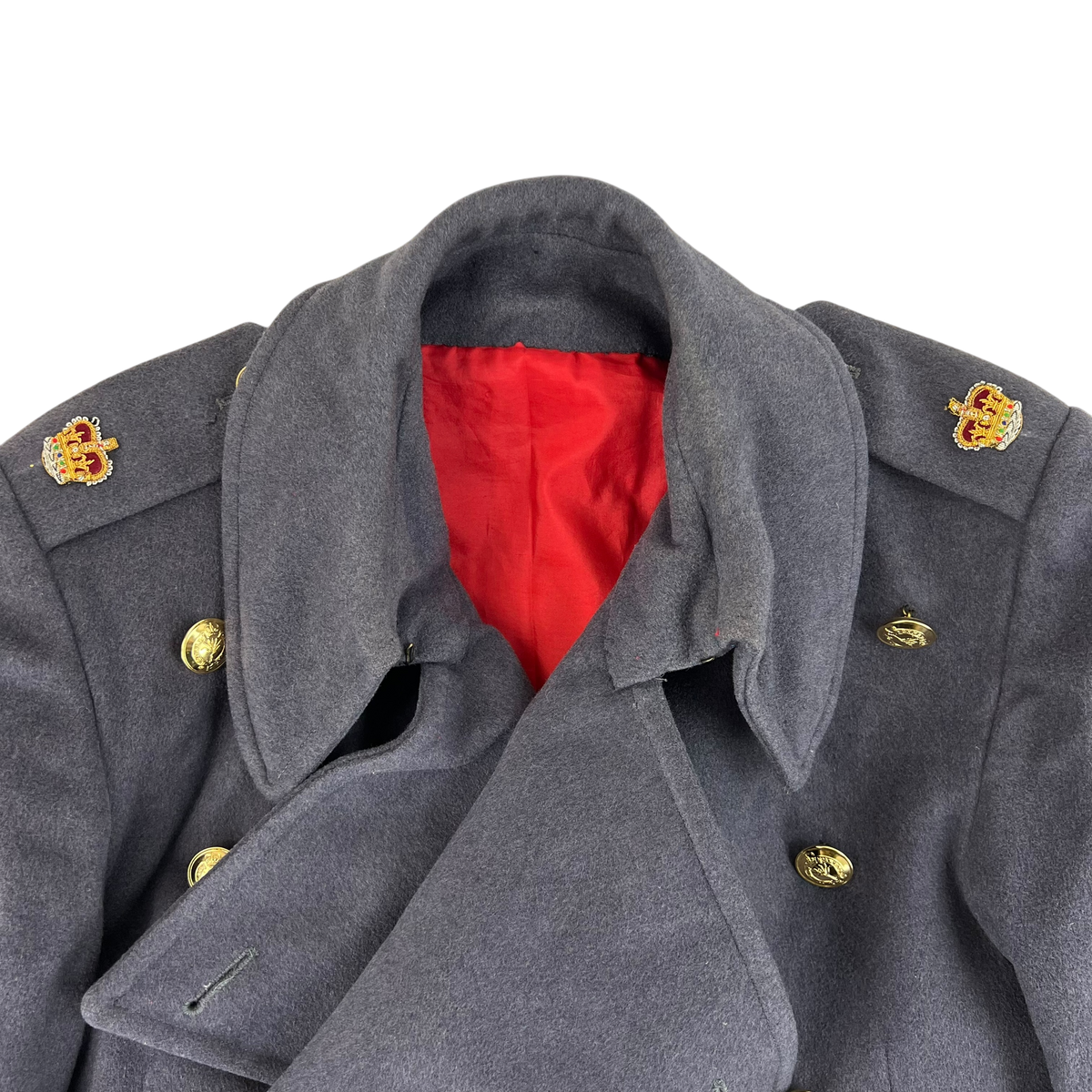 British Army Officer's Double Breasted Wool Greatcoat - Welsh Guards - Medium