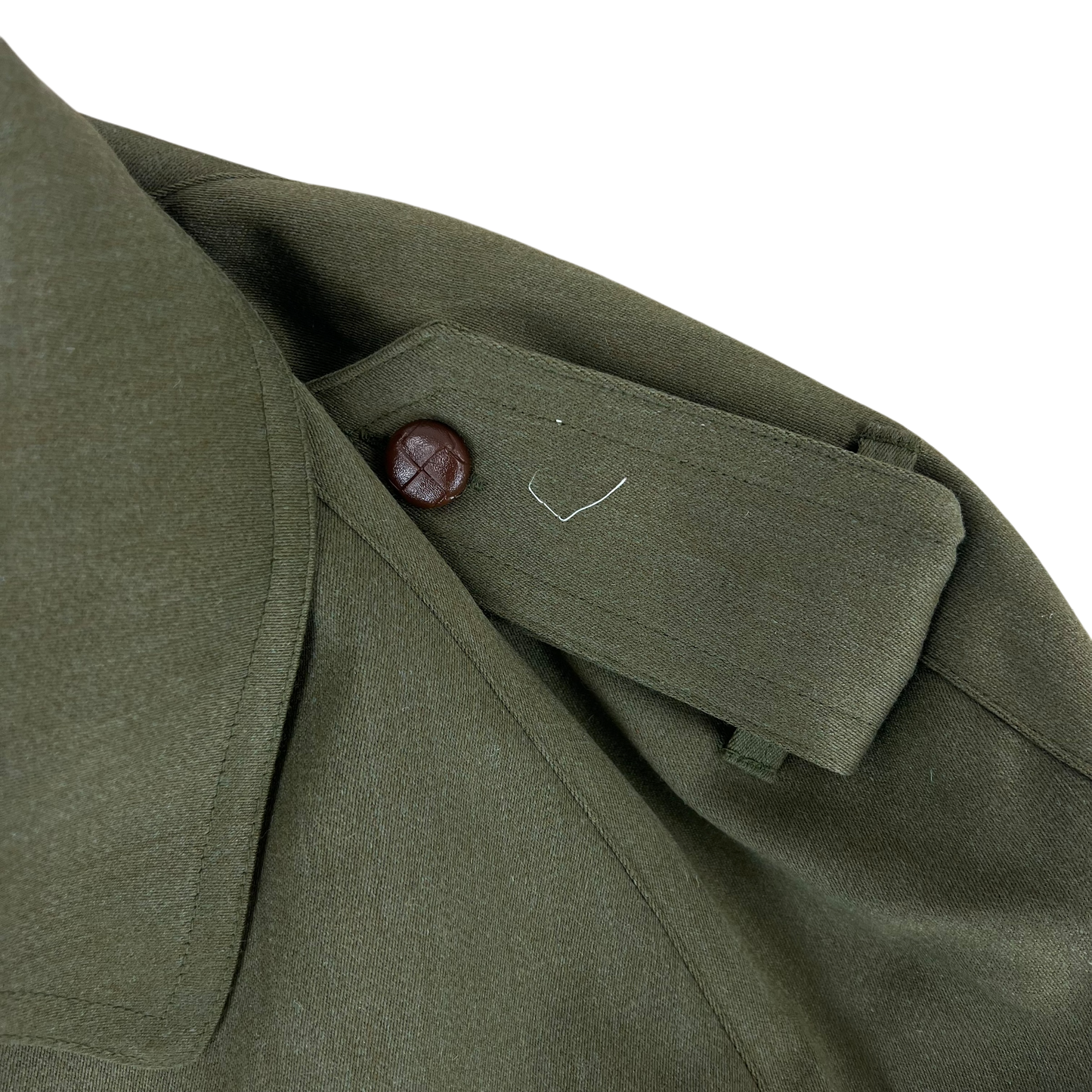 Spanish Army 80s Green Trenchcoat - Large