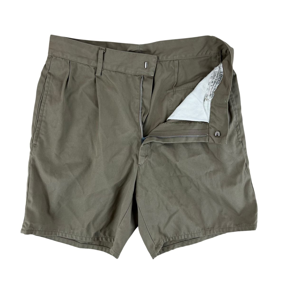 Italian Army 80s Stone Chino Shorts - W29