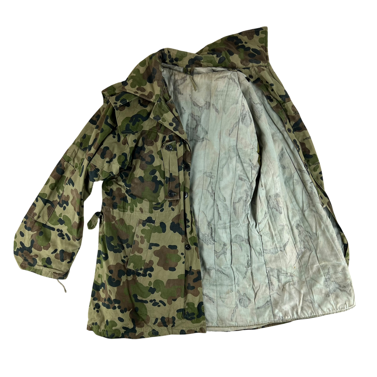 Romanian Army M1994 Fleck Camouflage Parka w/ Thermal Liner - Large