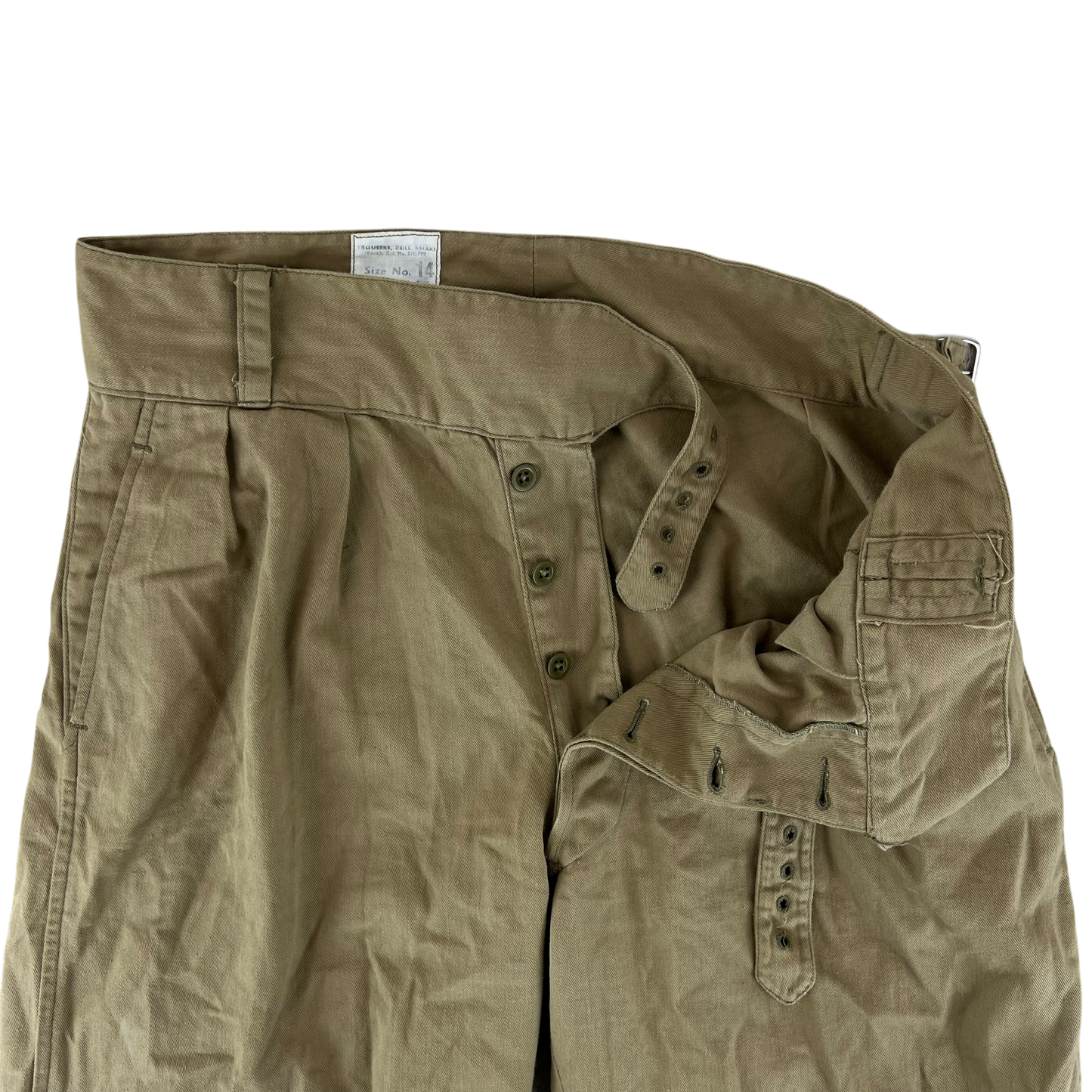 British Army / RAF 60s Khaki Drill Trousers - W35 L30