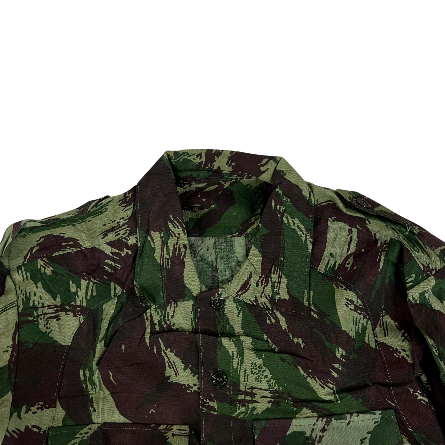 Portuguese Army M63 Lizard Camouflage Long Sleeve Shirt - Medium