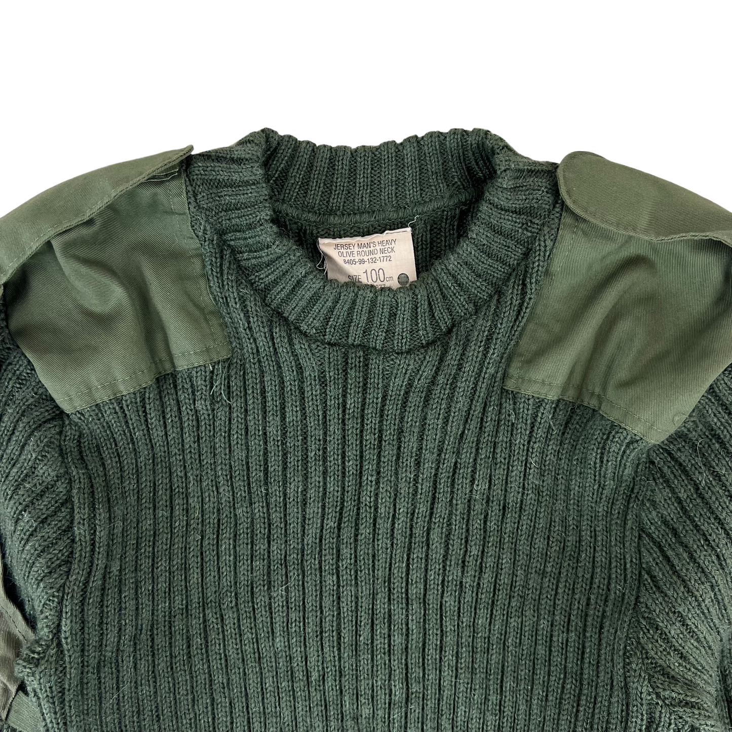 British Army Olive Green Pullover Jumper - Medium 100cm