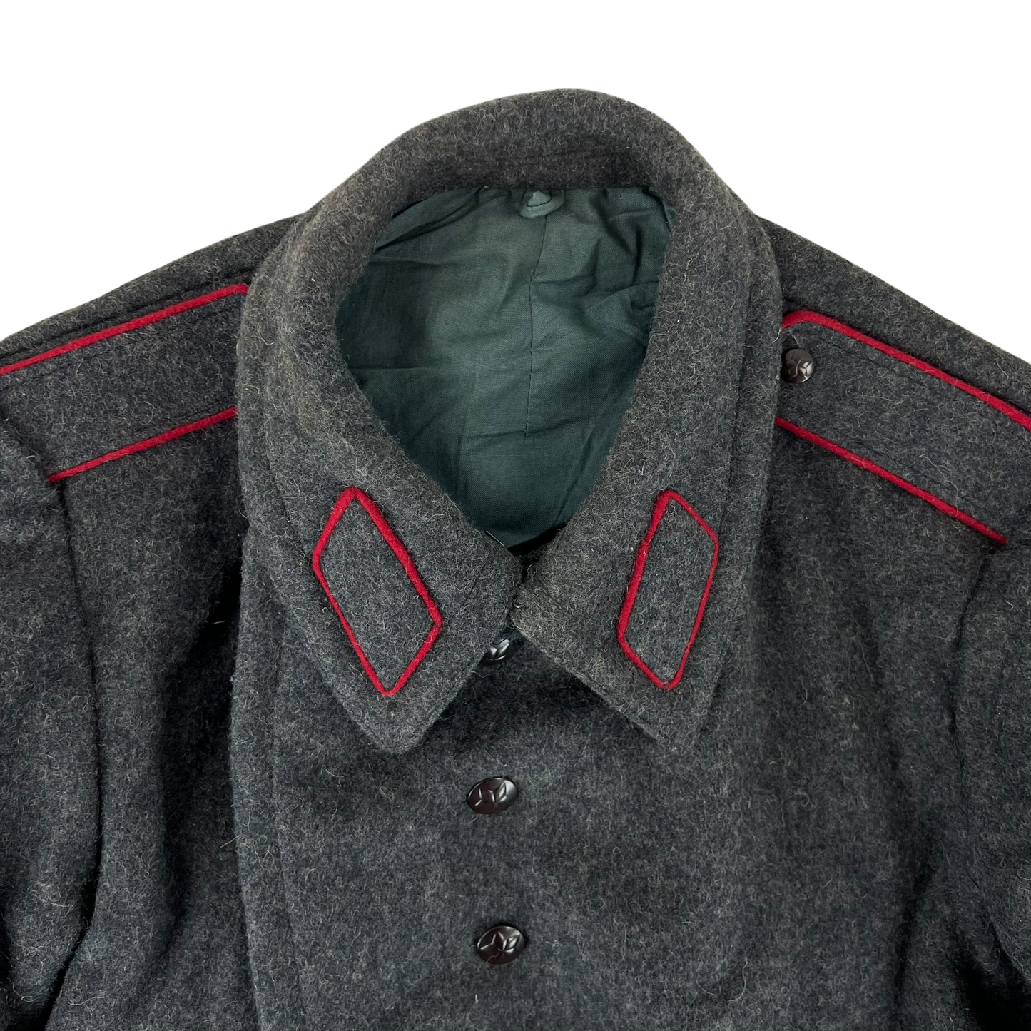 Bulgarian People's Army 80s Grey Wool Greatcoat - Medium