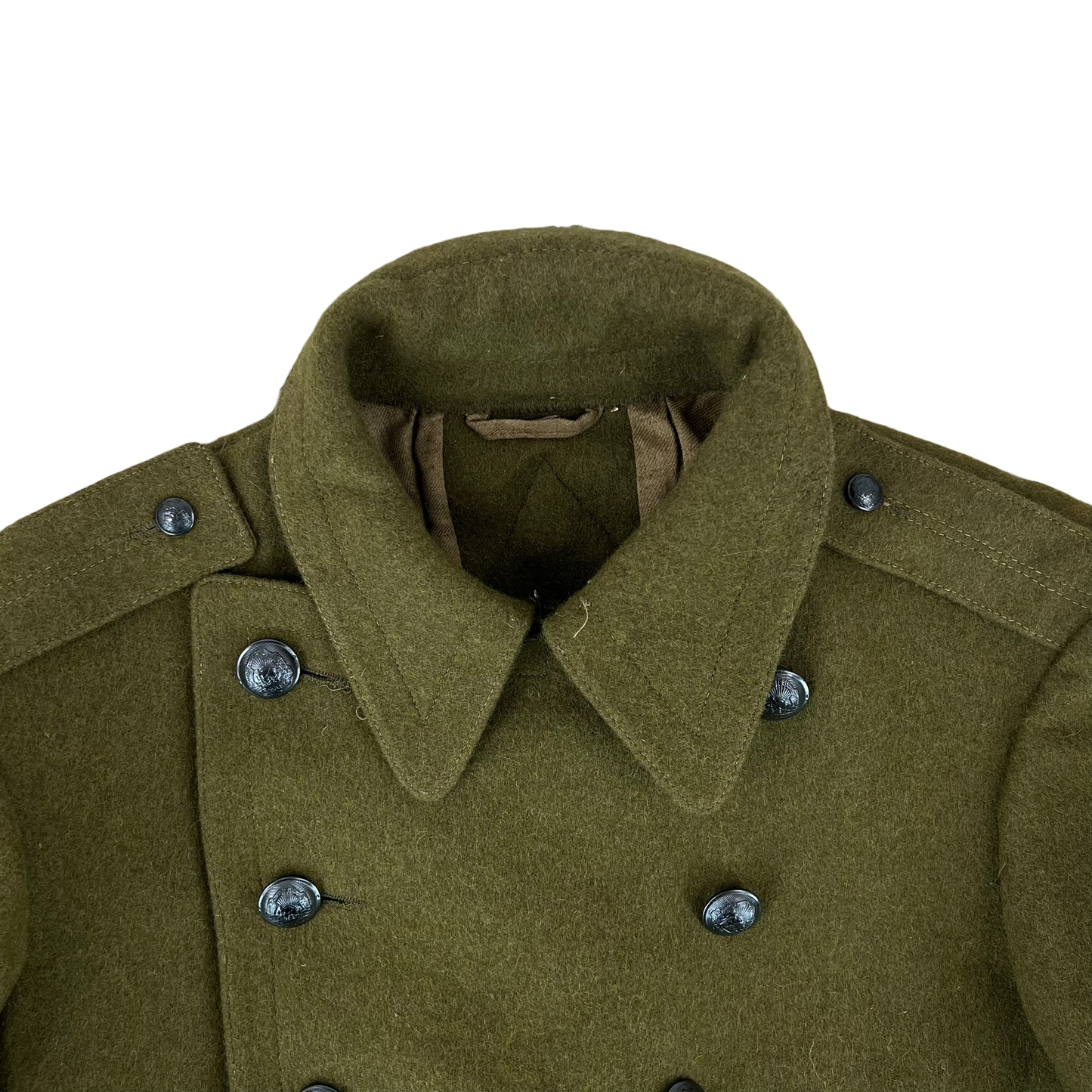 Romanian People's Army Khaki Wool Greatcoat - Medium