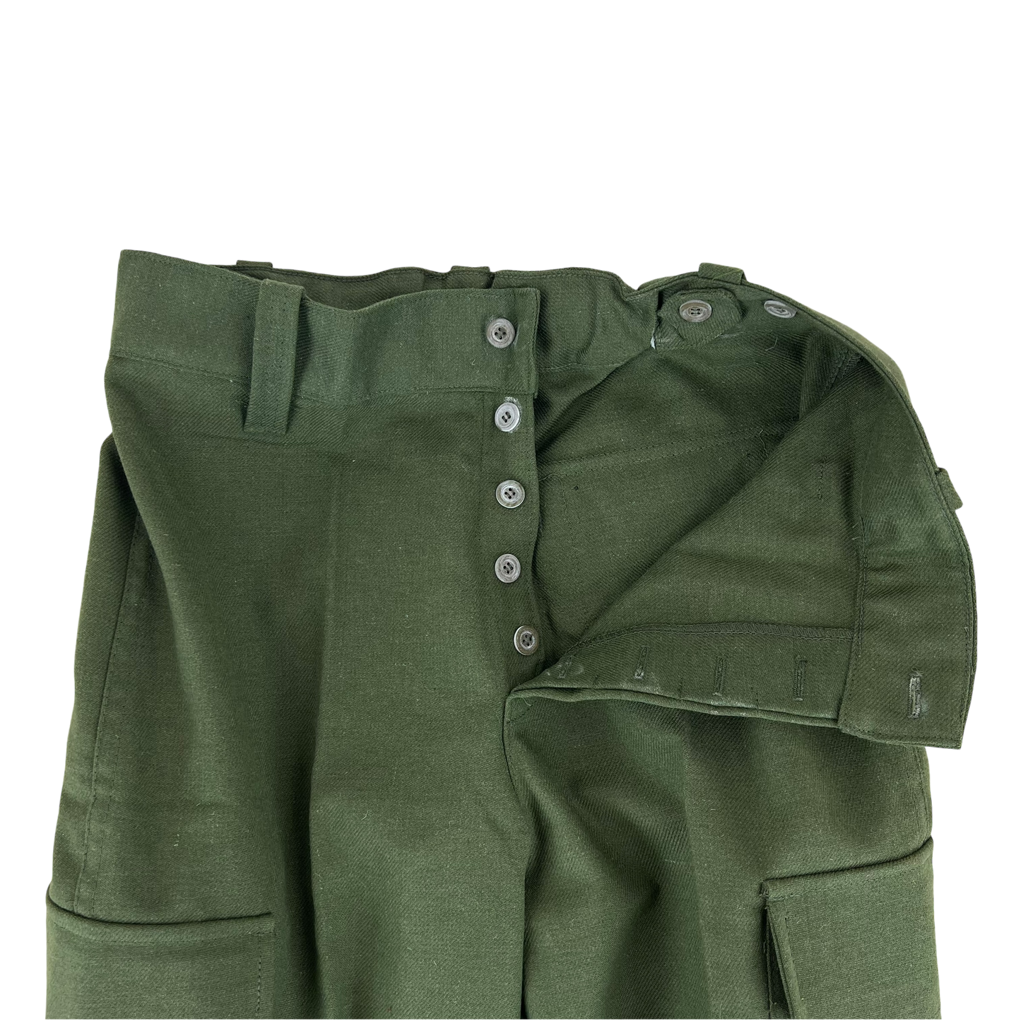 Spanish Army 80s Womens Winter Wool Blend Field Trousers - W32 L32