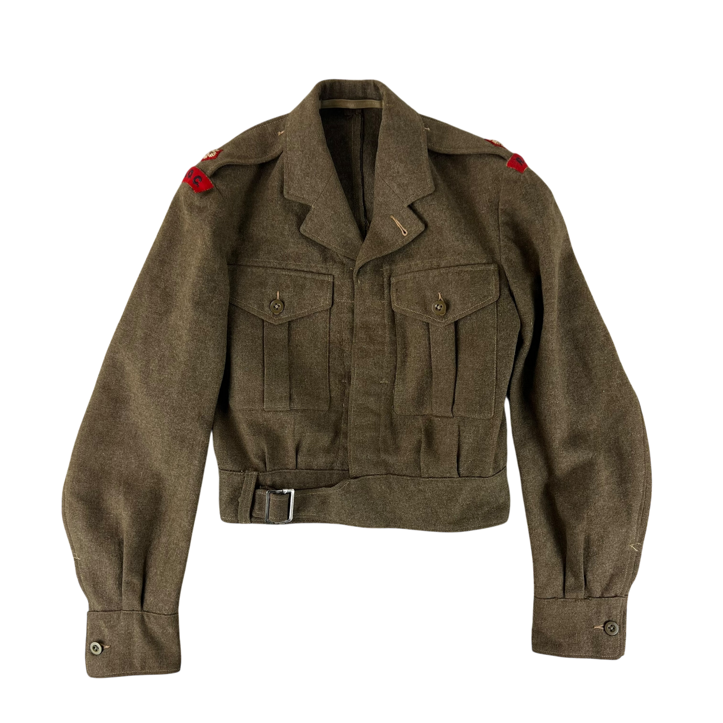 British Army 50s Khaki Ike 1949 Pattern Battle Dress Jacket - RAOC - Medium