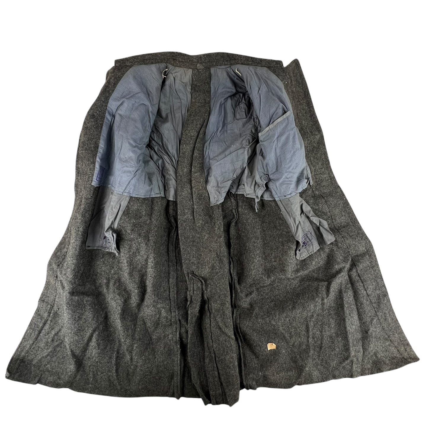 Bulgarian People's Army 50s Grey Wool Greatcoat - Small