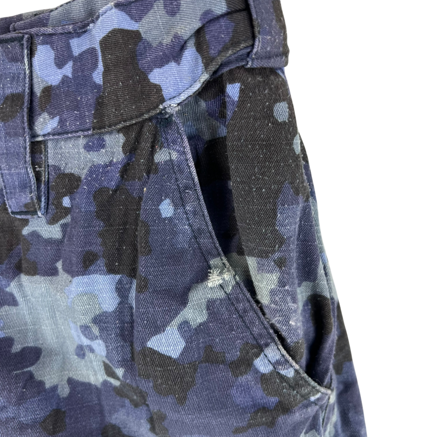 Romanian Navy M2017 Blue Camouflage Ripstop Trousers - W32 L31
