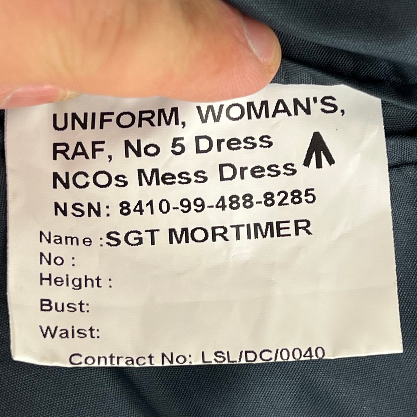 British RAF Women's No. 5 NCO Mess Dress Jacket - Large