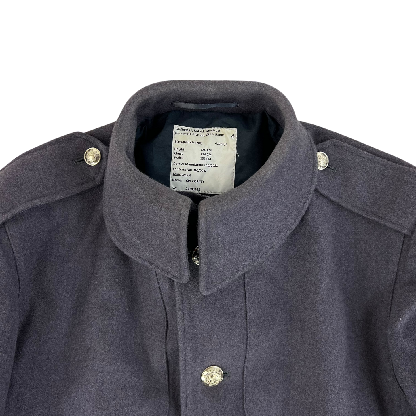 British Army Footguards Wool Greatcoat - Coldstream Guards - Large 180/114