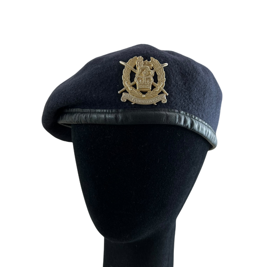 British Army Navy Beret w/ Badge - Army Foundation College - Medium 57cm