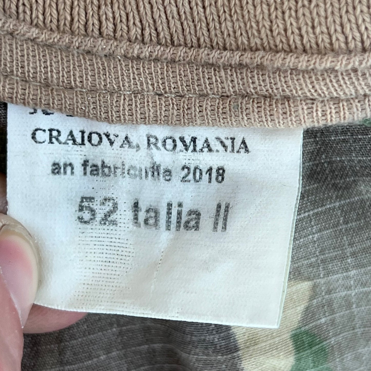 Romanian Army M2017 Woodland Camouflage Polo Top - Large