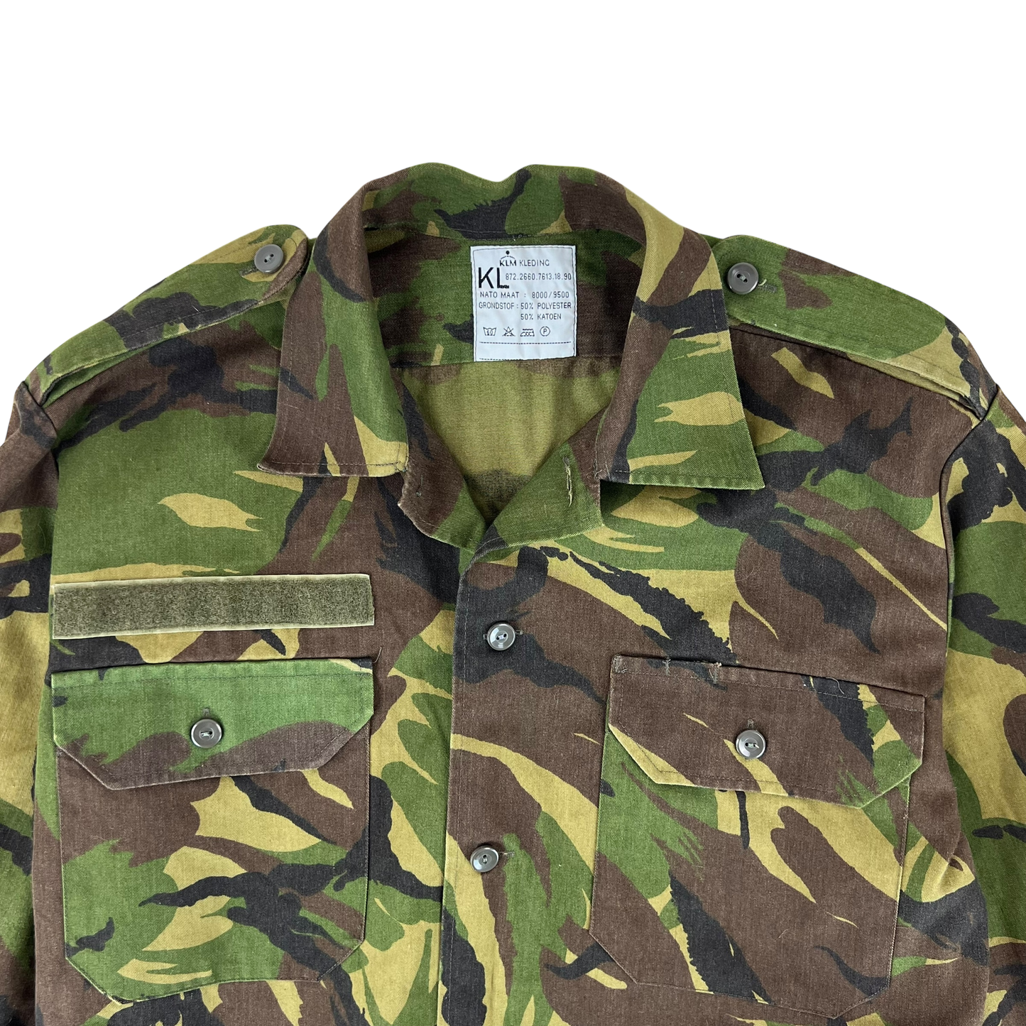 Dutch Army Field Shirt DPM Woodland Camouflage Long Sleeve - Medium