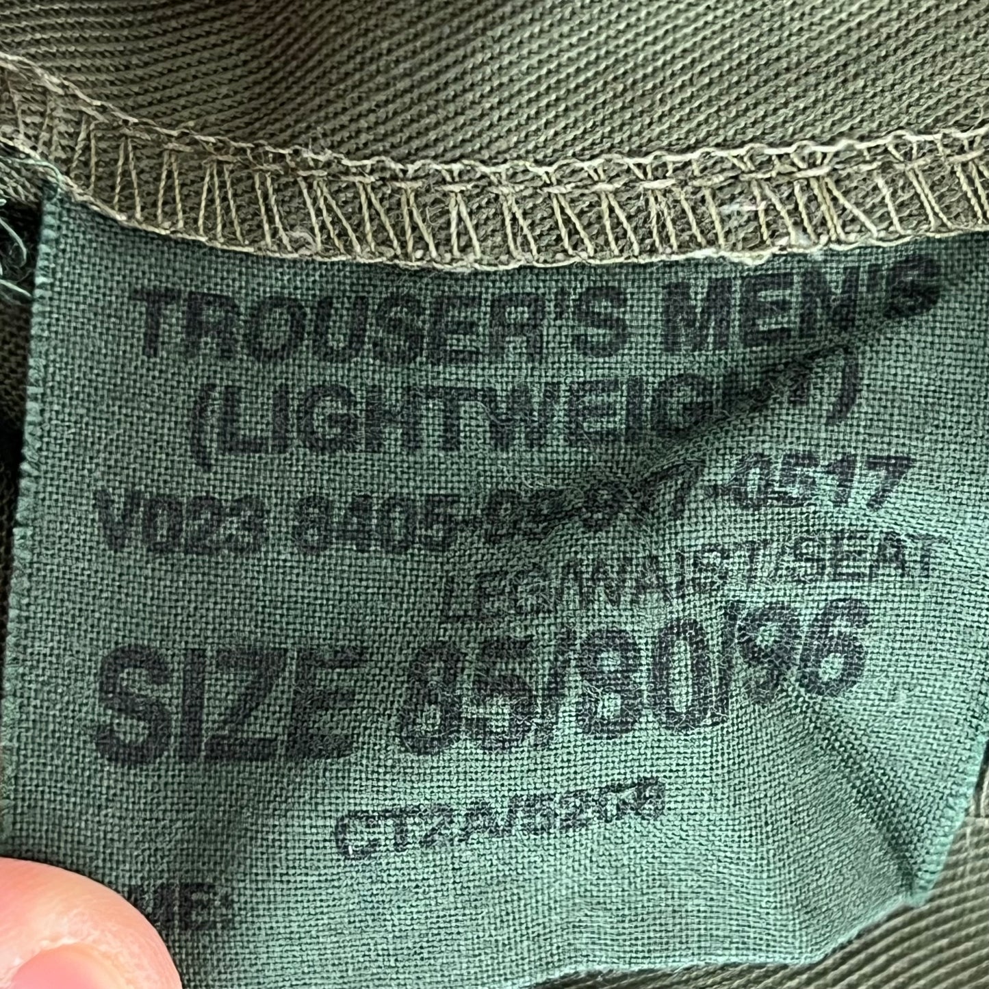British Army Olive Green Fatigue Work Trousers - W32 L32