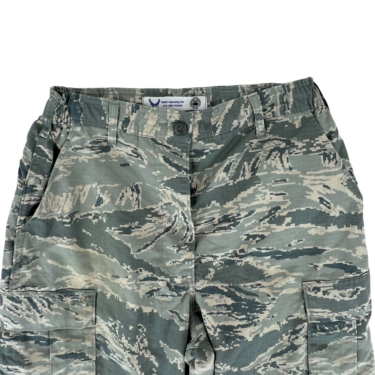 US Air Force Womens Digital Tiger Stripe DTS Pixel Camouflage BDU Combat Trousers - W33 L34