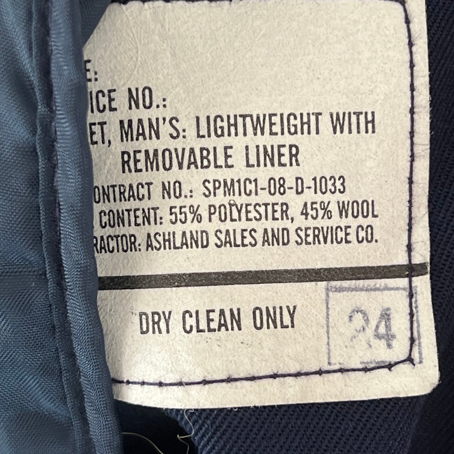 US Air Force Blue Utility Bomber Jacket - X Large