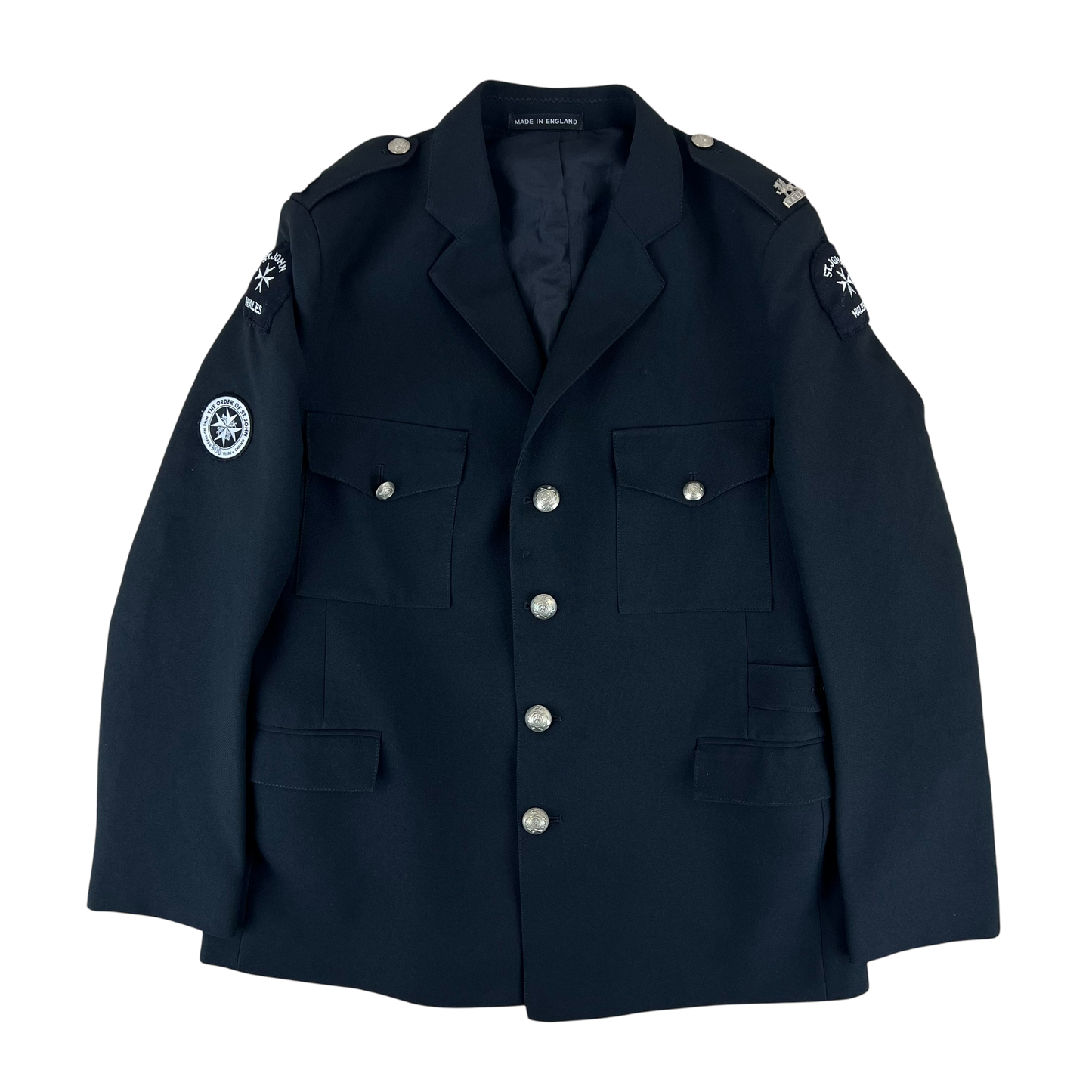 British St Johns Ambulance Black Dress Jacket - Wales - Large