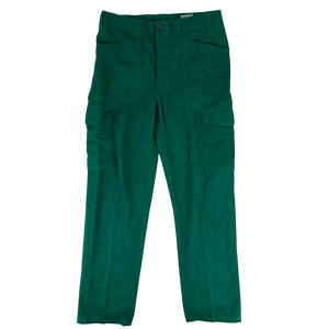Austrian Army Green Blue Fatigue Trousers - W33 L32