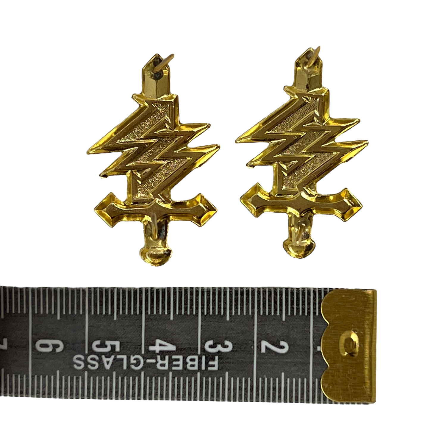 Finnish Army Signals & Engineering Collar Badges