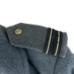 British RAF WW2 40's Officer's Blue Grey Wool Greatcoat w/ Belt - Medium Size 6