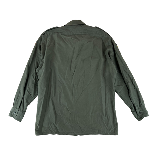 German Army Olive Green Long Sleeve Field Shirt - Large GrNr4