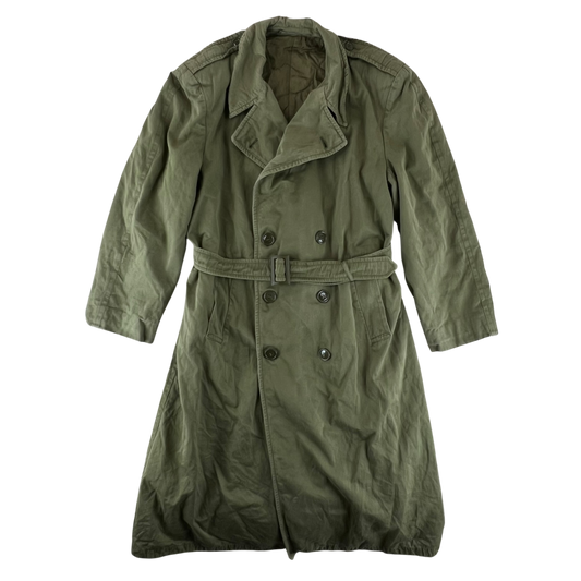 US Army 50s Olive Green Overcoat -