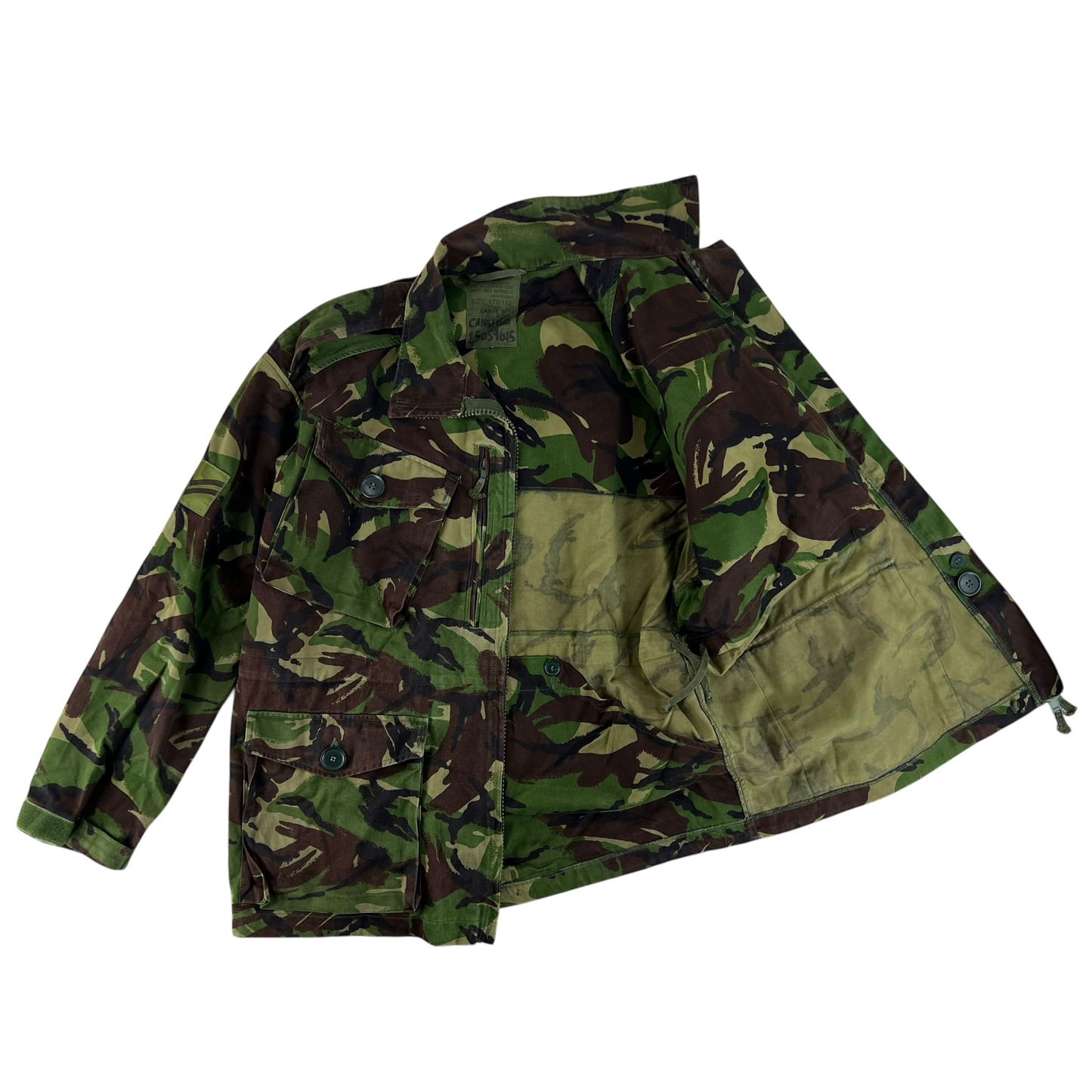 British Army 84 Pattern Woodland DPM Camo Combat Smock - Large 170/112
