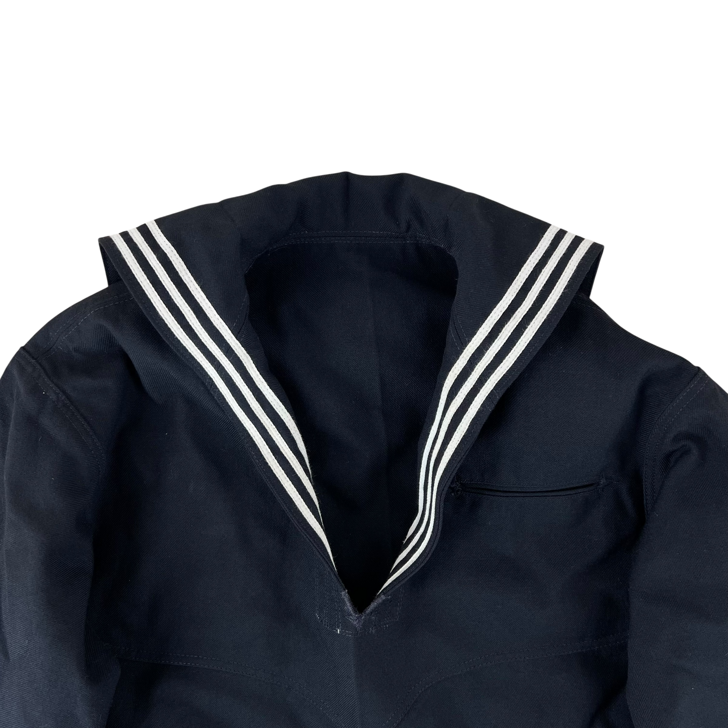 US Navy Sailor's Black Blue Crackerjack Jumper Top - Medium 38S