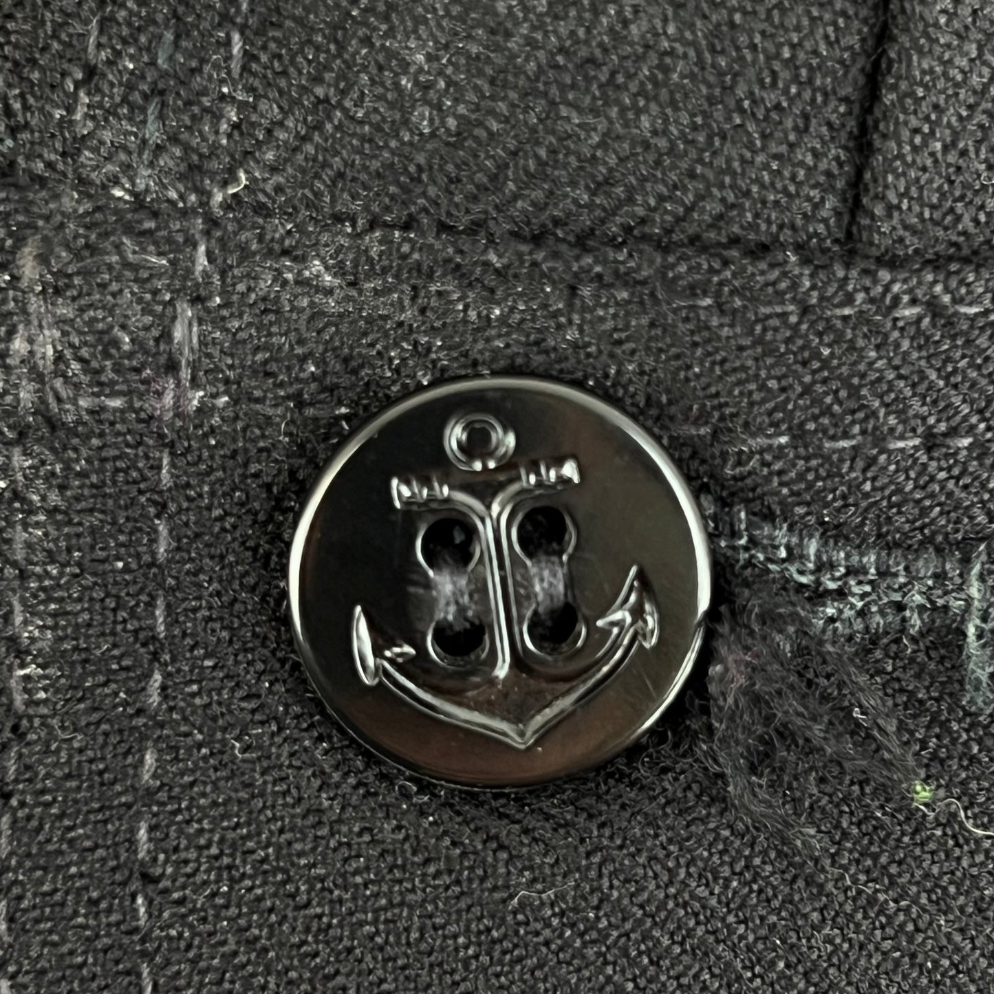 US Navy 80s Sailor's Black Blue Crackerjack Jumper Top - Medium 38R