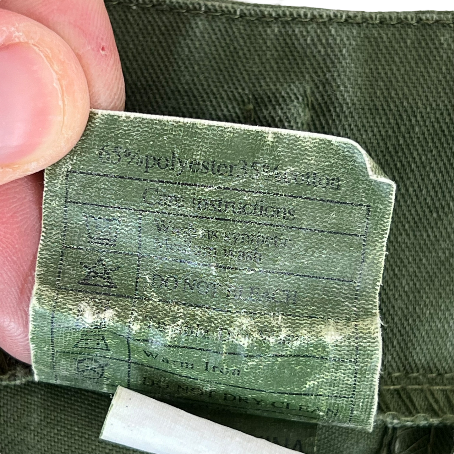 British Army Olive Green Fatigue Work Trousers - W35 L31